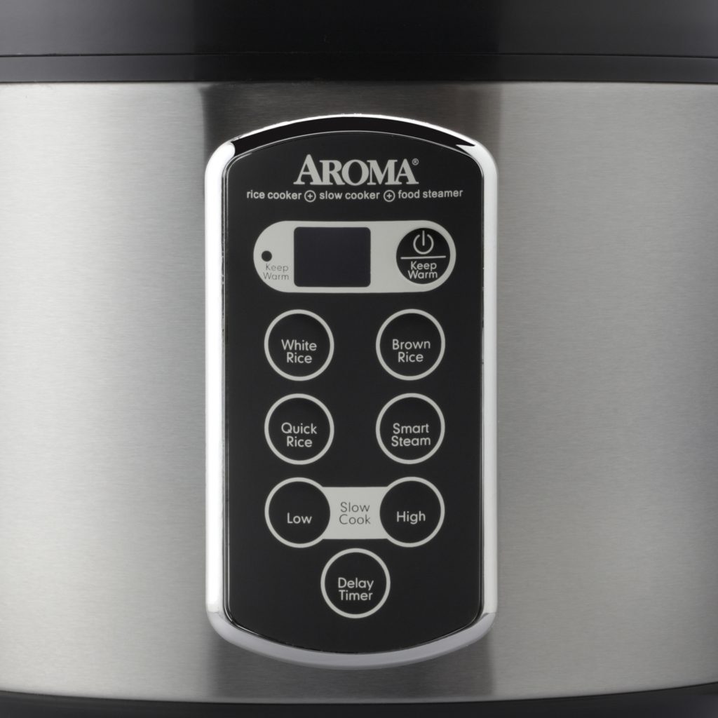 Aroma ARC-2000ASB 10-Cup Cool-Touch Digital Rice Cooker, Food Steamer