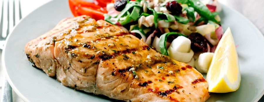 White Wine and Herb Grilled Salmon