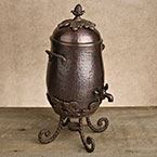 Hammered metal Copper Coffee Carafe Antique