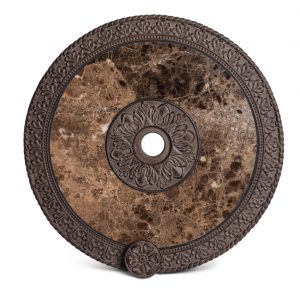 GG Acanthus Leaf Collection Marble Top Lazy Susan