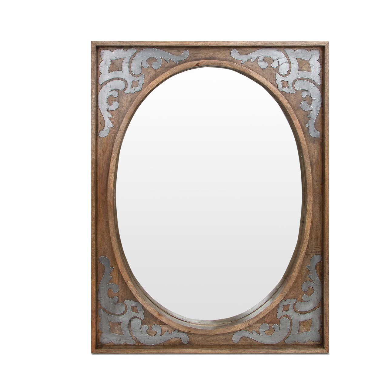 GG Heritage Collection Wood/Metal Large Mirror