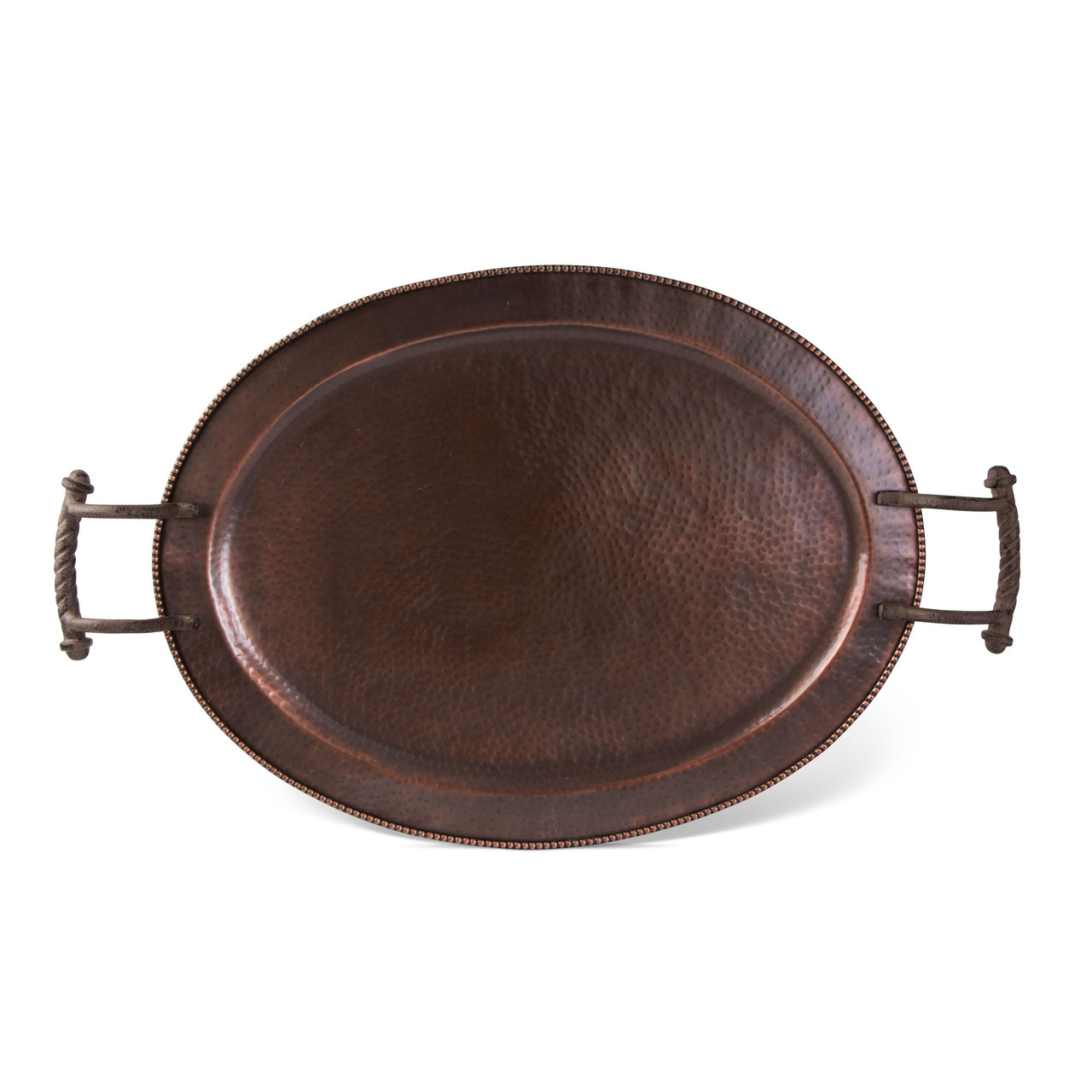GG Large Oval Tray Antique Copper
