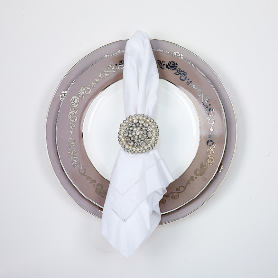 vanderpmup West end Napkin rings set of 4